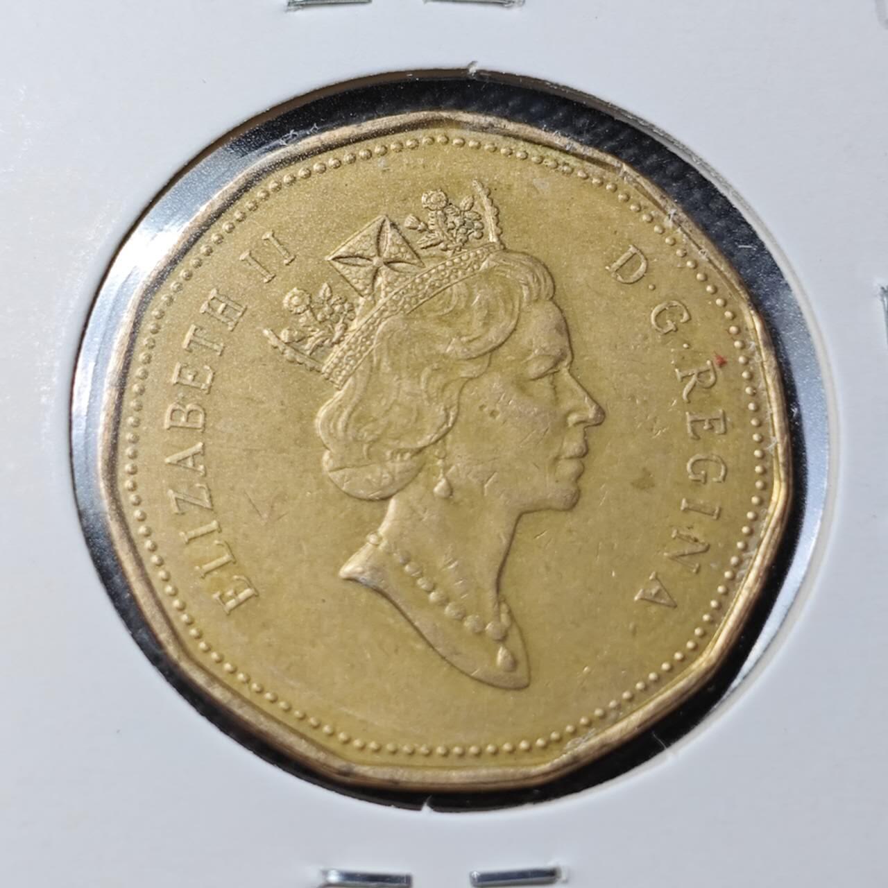 KK钱币收藏小铺  第360场  2月预留时间 周末发货 1990加拿大1元 