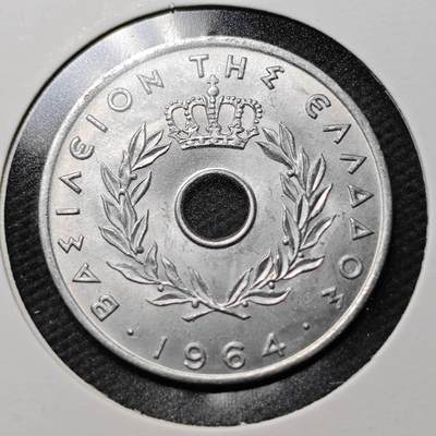 KK钱币收藏小铺  第360场  2月预留时间 周末发货 -  1964希腊20雷普塔