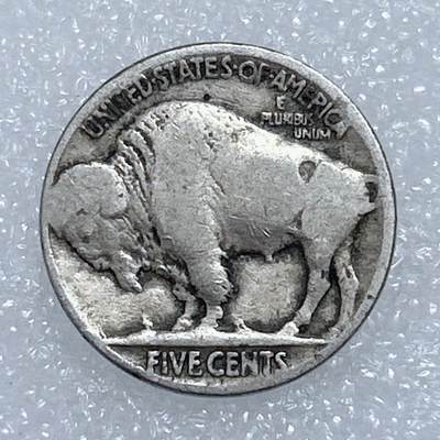 海外回流1元起拍小铺 各国钱币散币场 第19期 - 美国5分印第安酋长野牛镍币