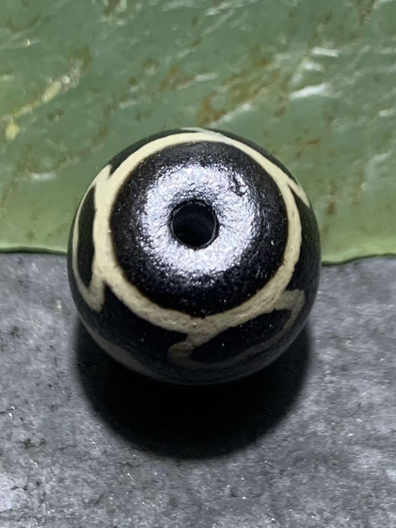 仅此一颗，精品藏传莲花天珠一颗，