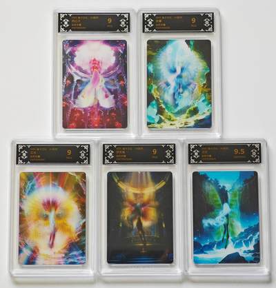 白泽拍卖卡牌手绘专场第27期 - 2025 焱卡文化 Art系列 5张  光栅 CCG评级 1张9.5分 4张9分 特标