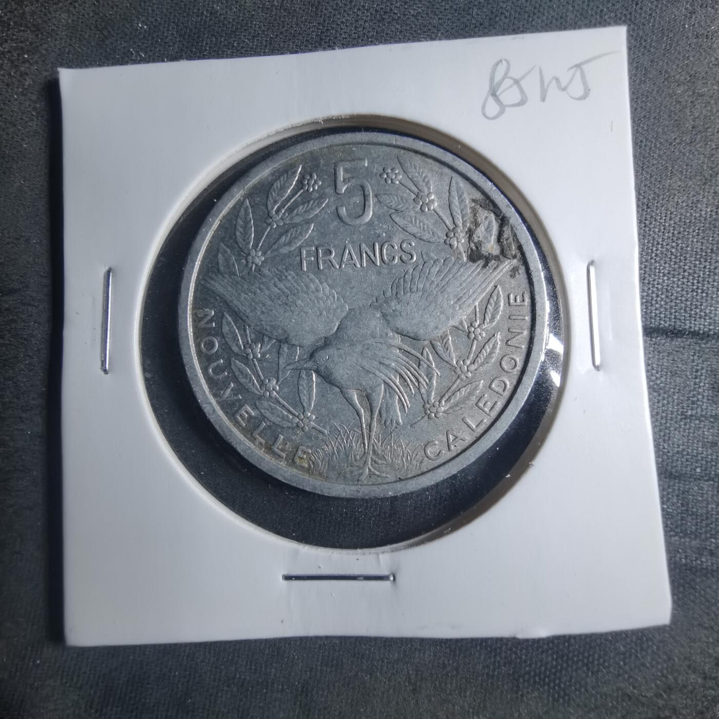 沼泽如烟--第885场 法属新喀里多尼亚1952年5法郎