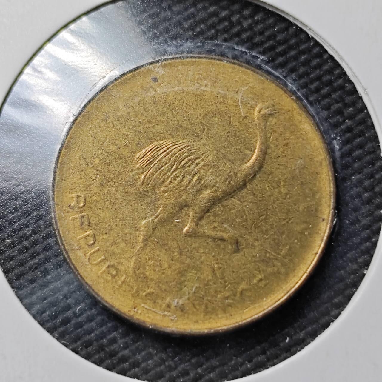 KK钱币收藏小铺  第360场  2月预留时间 周末发货 1986 阿根廷1比索 鸵鸟