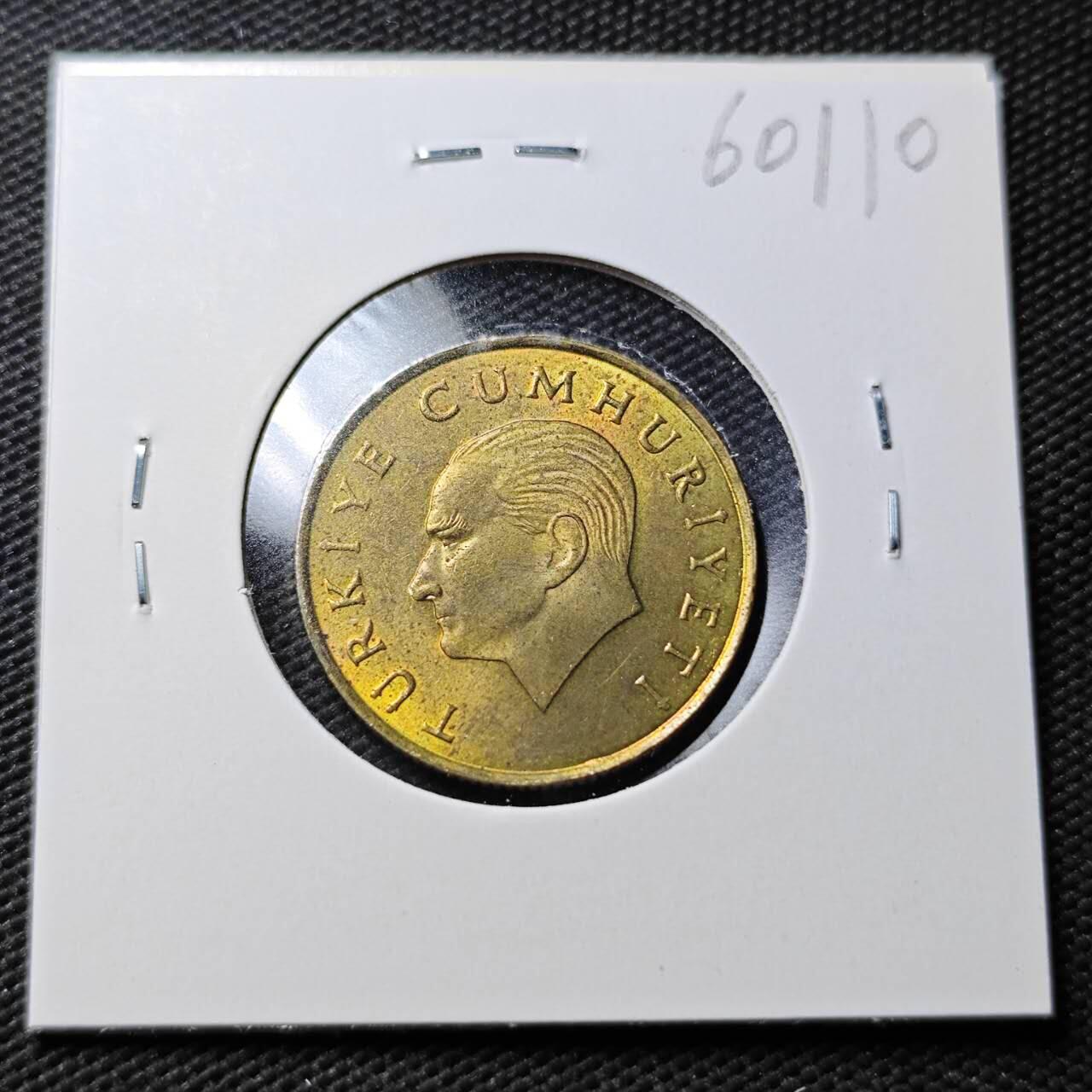 KK钱币收藏小铺  第360场  2月预留时间 周末发货  1991土耳其500里拉 好品铜币