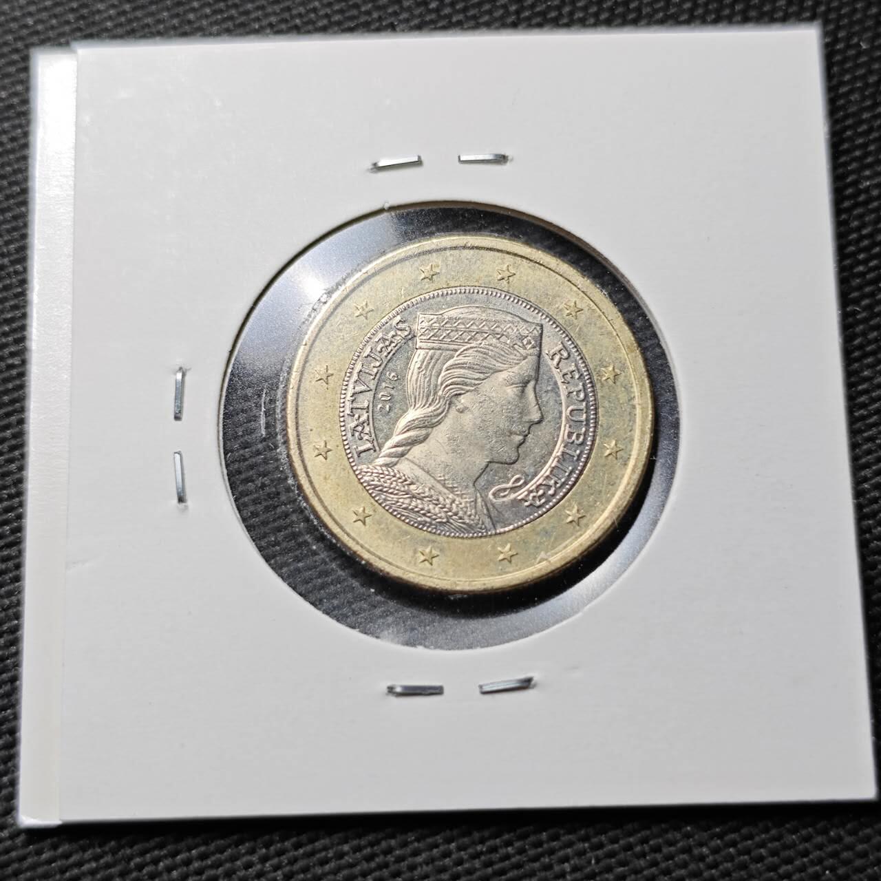 KK钱币收藏小铺  第360场  2月预留时间 周末发货  拉脱维亚1欧