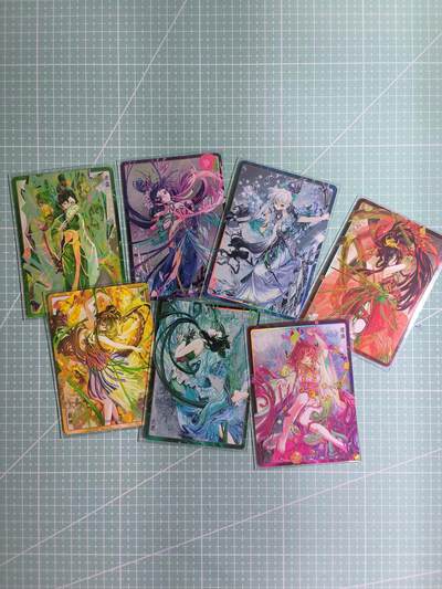 C先生卡牌 第15期 元集纪·刷子签·罐儿签·毒瘤签(持续收拍品中...) - 【彩闪】卡游《七宝礼盒》KYSG-QB 7张套