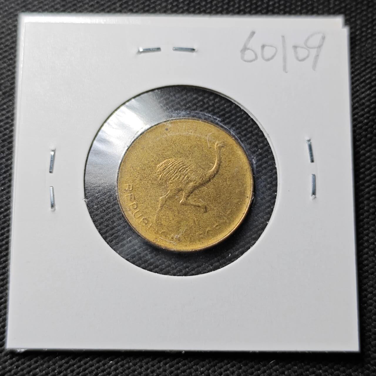 KK钱币收藏小铺  第360场  2月预留时间 周末发货 1986 阿根廷1比索 鸵鸟