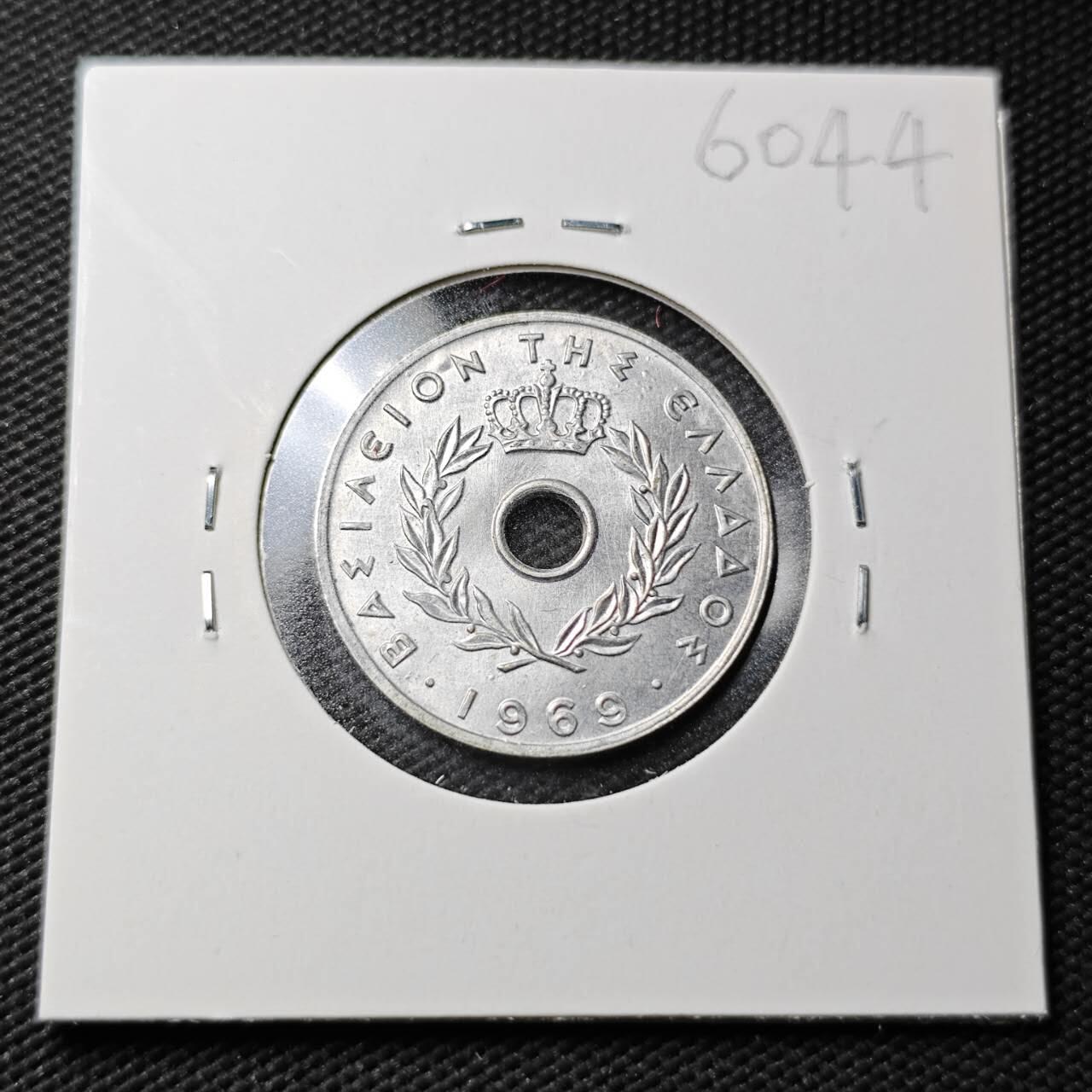 KK钱币收藏小铺  第360场  2月预留时间 周末发货  1969希腊20德拉克马 好品