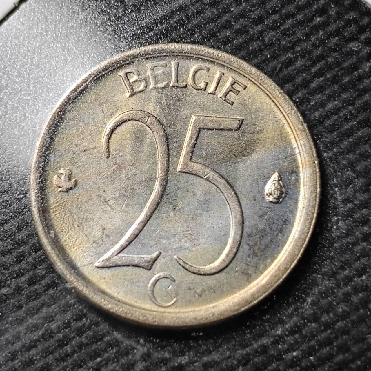 KK钱币收藏小铺  第360场  2月预留时间 周末发货  1969比利时25分 好品