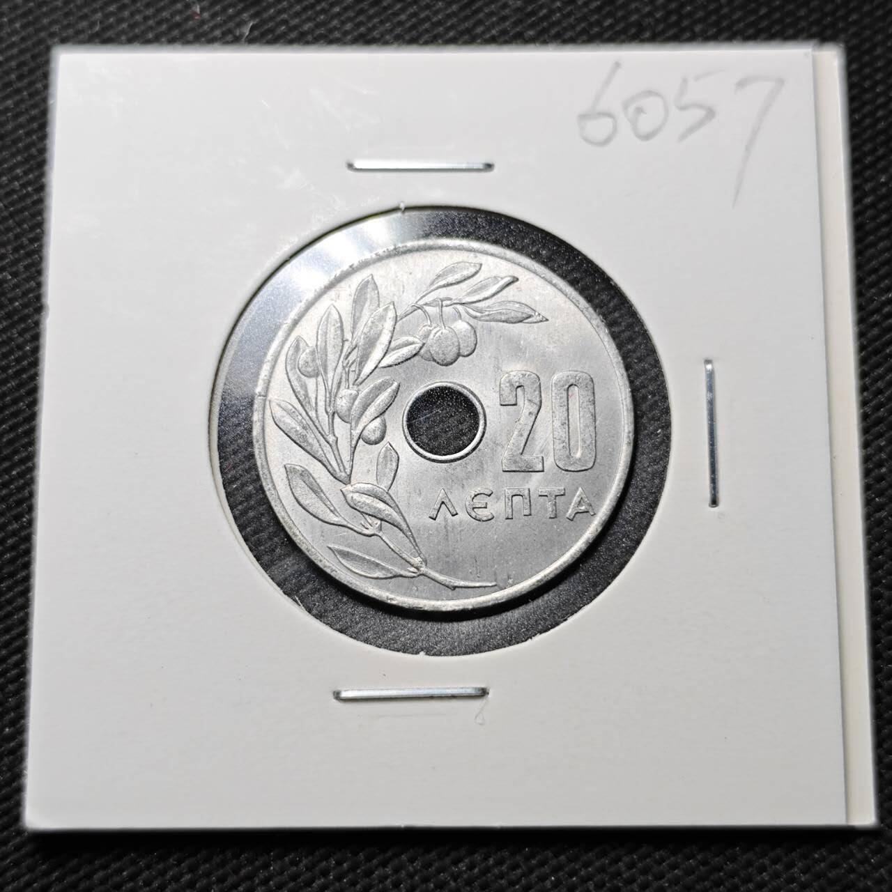 KK钱币收藏小铺  第360场  2月预留时间 周末发货  1964希腊20雷普塔