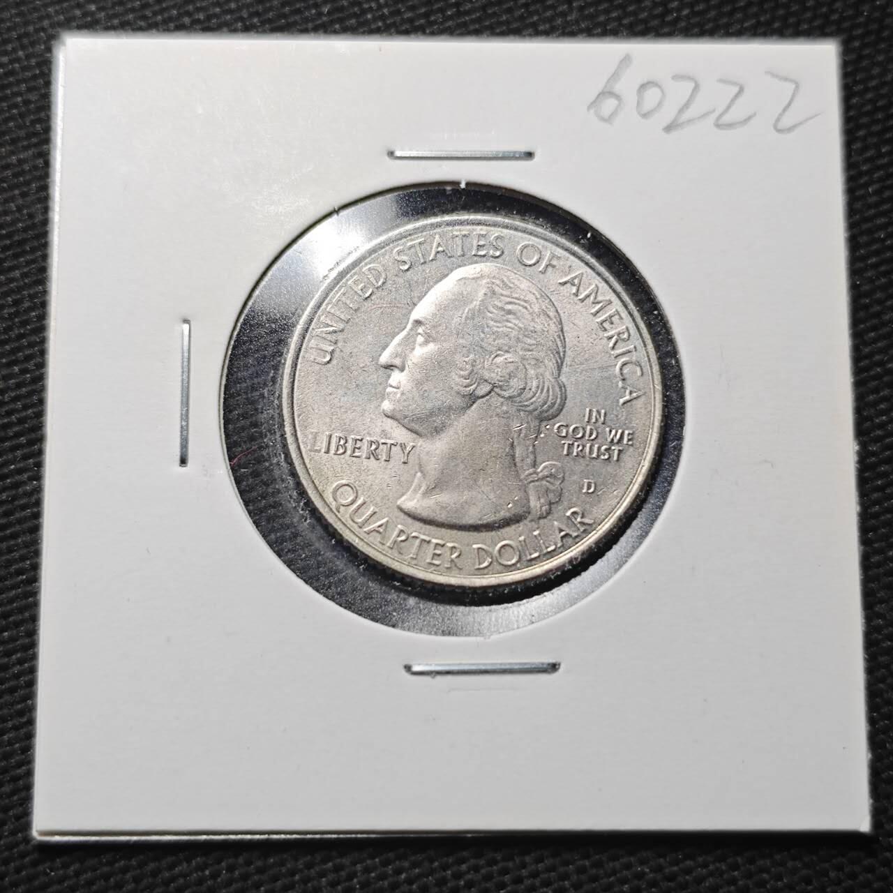 KK钱币收藏小铺  第360场  2月预留时间 周末发货  美国25分纪念币 好品