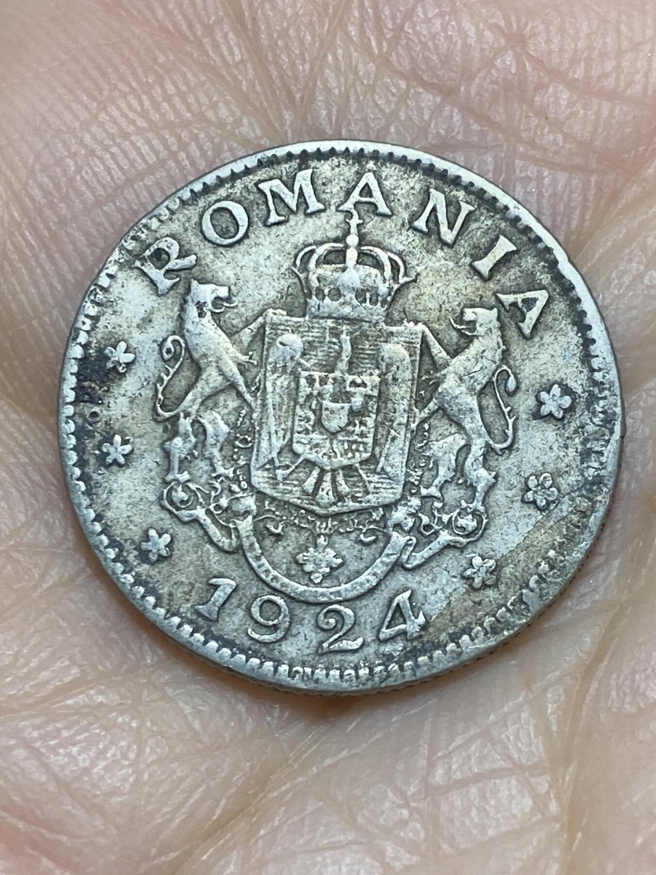 2025年第一百一十九场(总第一百四十五场）外国好品散币(免佣金) 罗马尼亚王国1924年1列伊(斐迪南一世时期)