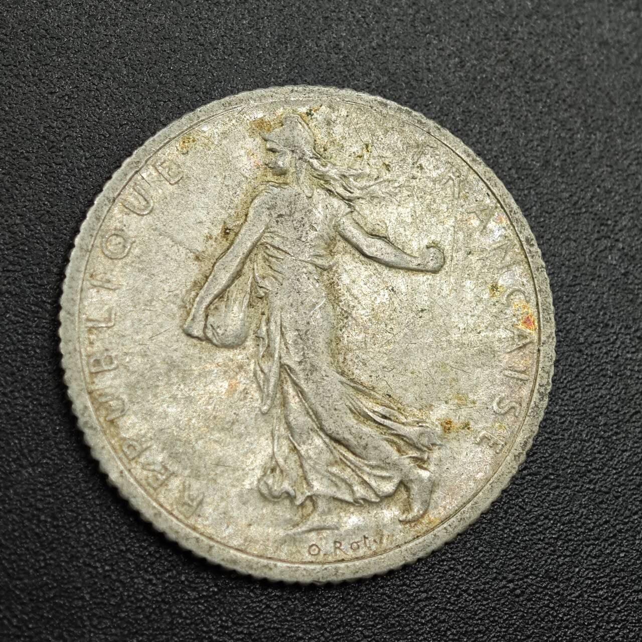 【淘币小摊】限时拍第七百八十拍  小银币场  满百包邮可预留两周  周一统一发货  法国1916年播种女神1法郎银币