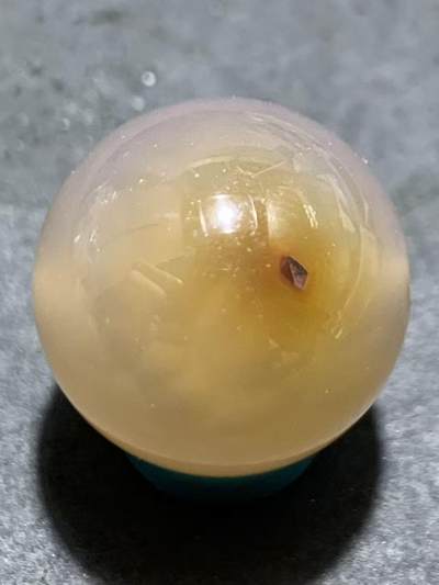 精美冻料高玉化战国红玛瑙圆珠一颗！ - 精美冻料高玉化战国红玛瑙圆珠一颗！