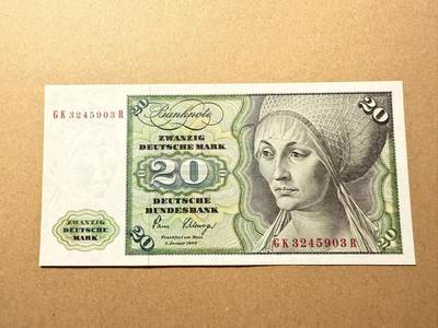 【礼羽收藏】🌏世界钱币拍卖第109期 - 德国1980年20马克 全新unc-