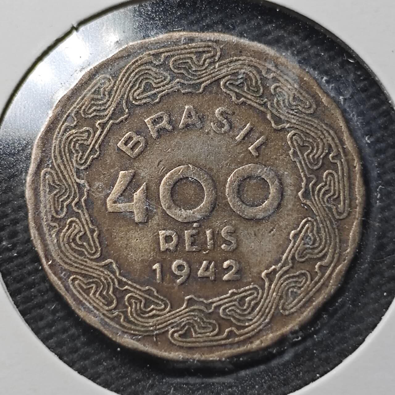 KK钱币收藏小铺  第360场  2月预留时间 周末发货  1942巴西400瑞斯