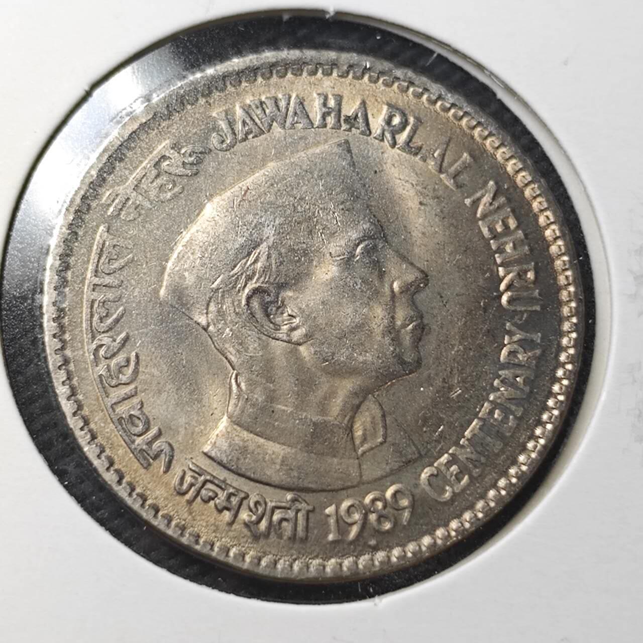 KK钱币收藏小铺  第361场  2月预留时间 周末发货  印度1卢比纪念币 好品