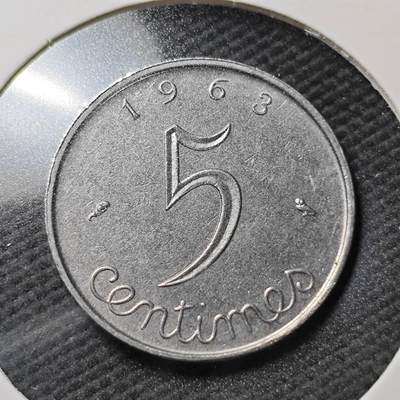 KK钱币收藏小铺  第361场  2月预留时间 周末发货 -  法国5生丁