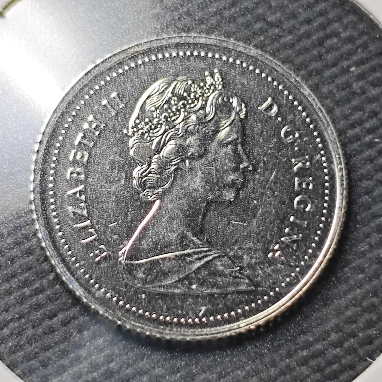 KK钱币收藏小铺  第361场  2月预留时间 周末发货  1985加拿大10分精制币