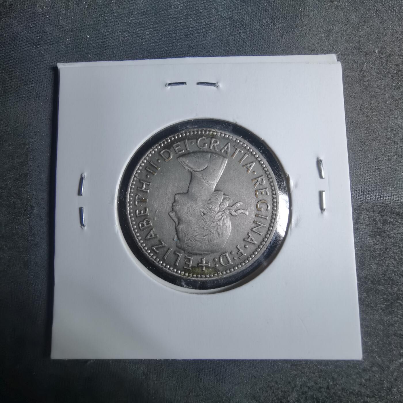 沼泽如烟--第885场 英国1964年半便士有银色镀层