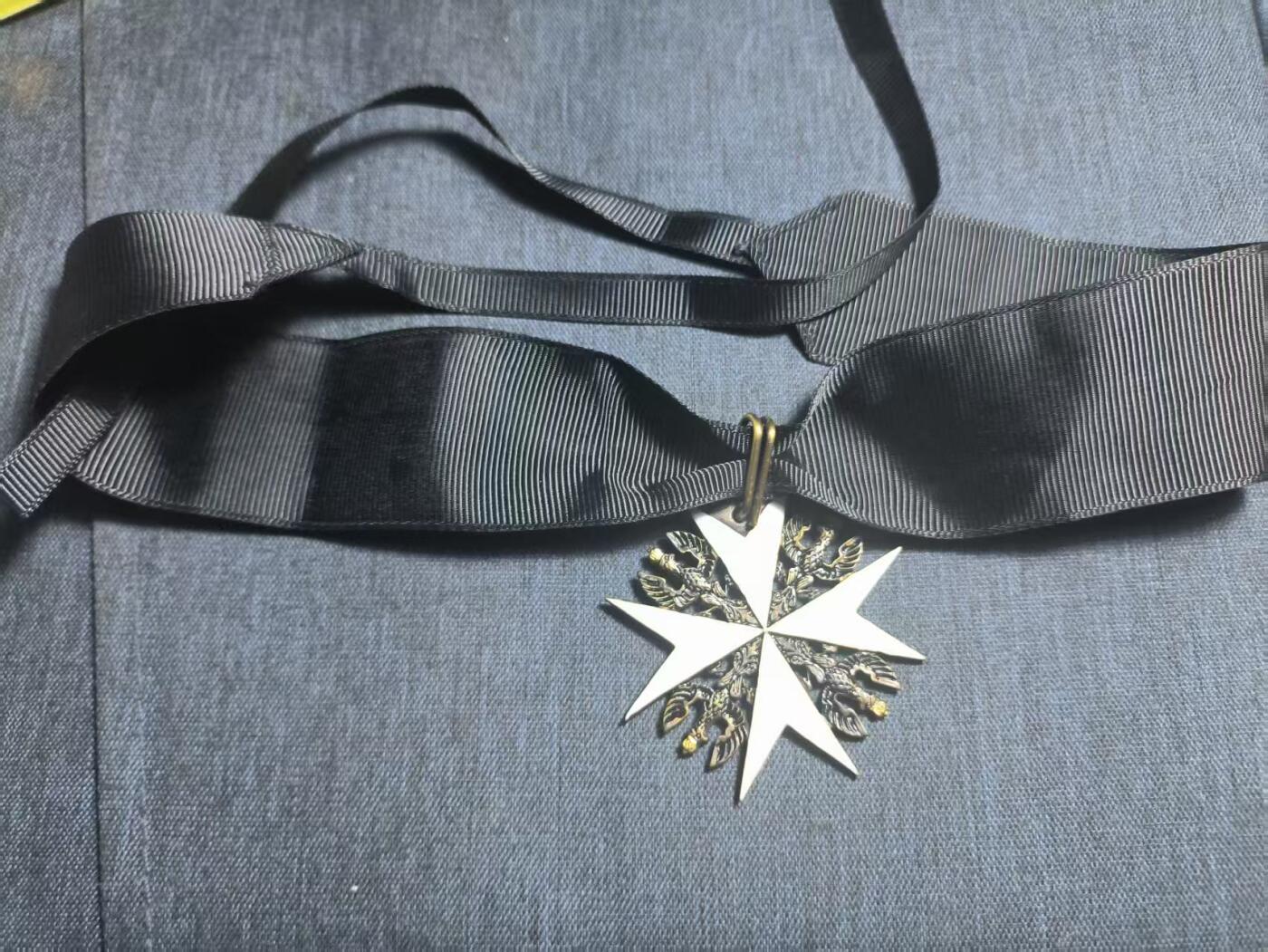 罗岚⭐爱藏⭐精品专拍第七场-分享拍场赚佣（周六有群拍，详细看简介） 德意志第二帝国圣约翰勋章 镀金立体珐琅质  欧洲回流影视纪念品