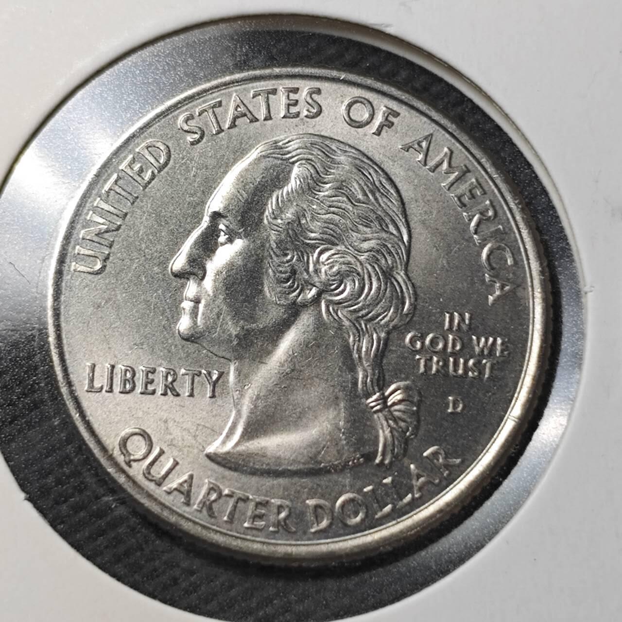 KK钱币收藏小铺  第361场  2月预留时间 周末发货  2006美国25分纪念币