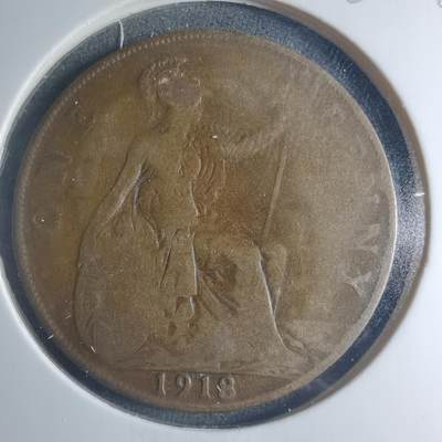 沼泽如烟--第885场 - 英国1918年1便士