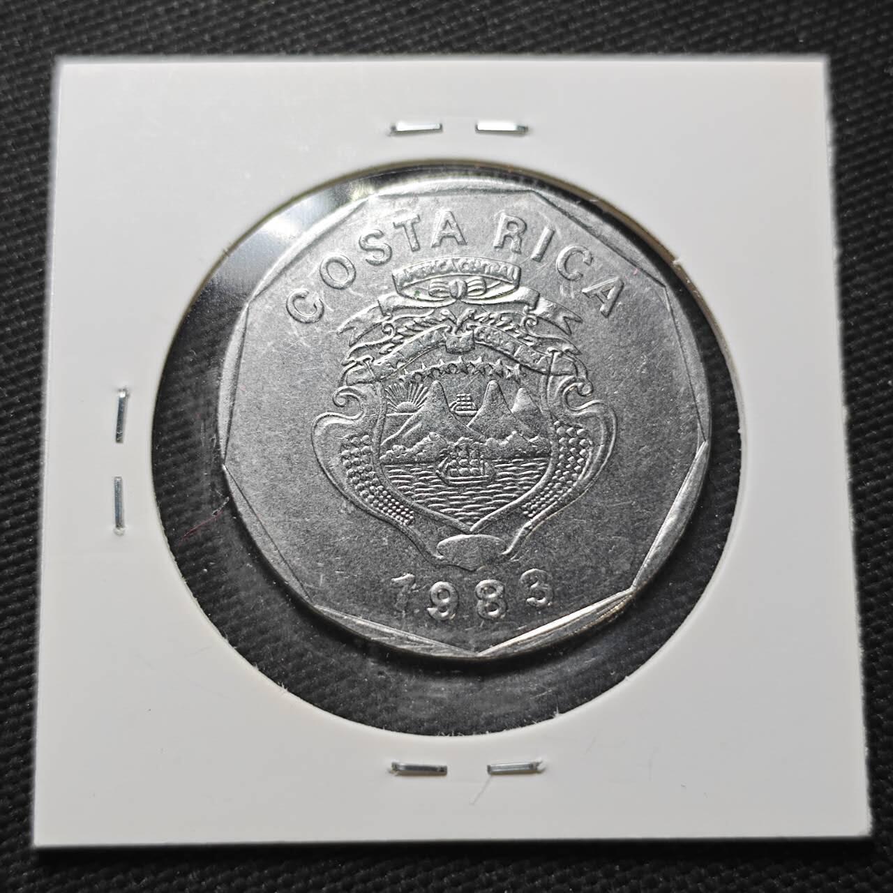 KK钱币收藏小铺  第360场  2月预留时间 周末发货  哥斯达黎加20科朗