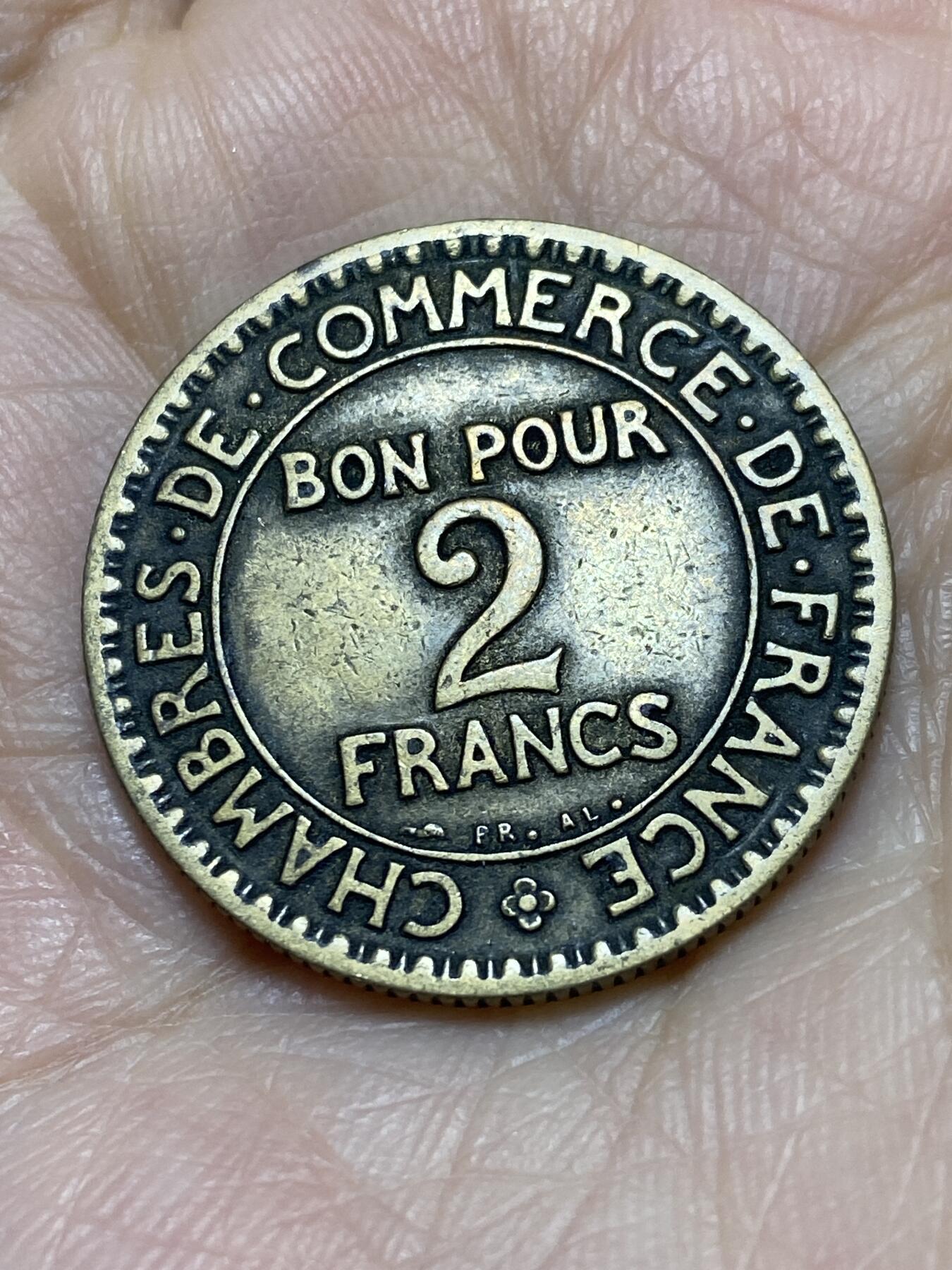 2025年第一百一十九场(总第一百四十五场）外国好品散币(免佣金) 法兰西第三共和国1922年2法郎