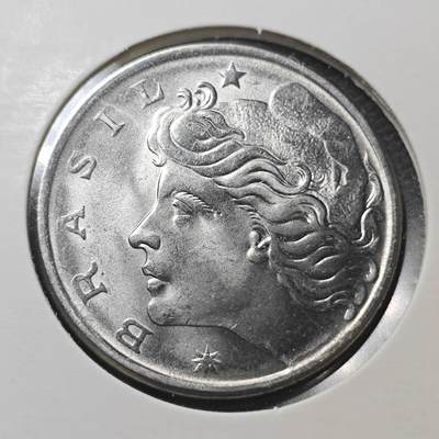 KK钱币收藏小铺  第360场  2月预留时间 周末发货 -  1977巴西50分 好品巴西女神