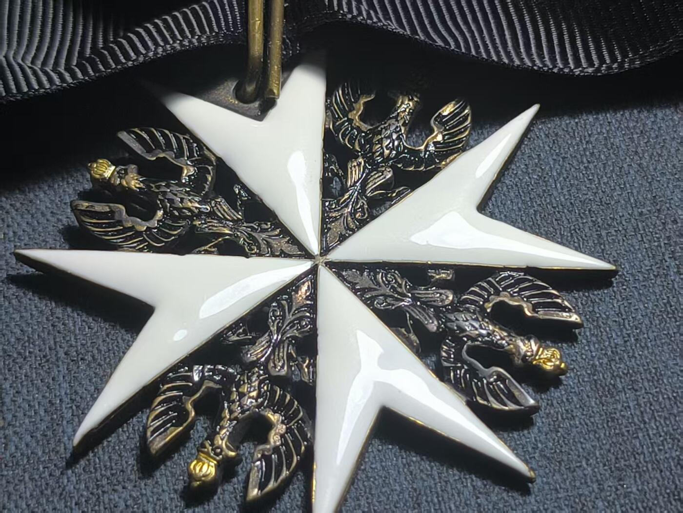 罗岚⭐爱藏⭐精品专拍第七场-分享拍场赚佣（周六有群拍，详细看简介） 德意志第二帝国圣约翰勋章 镀金立体珐琅质  欧洲回流影视纪念品