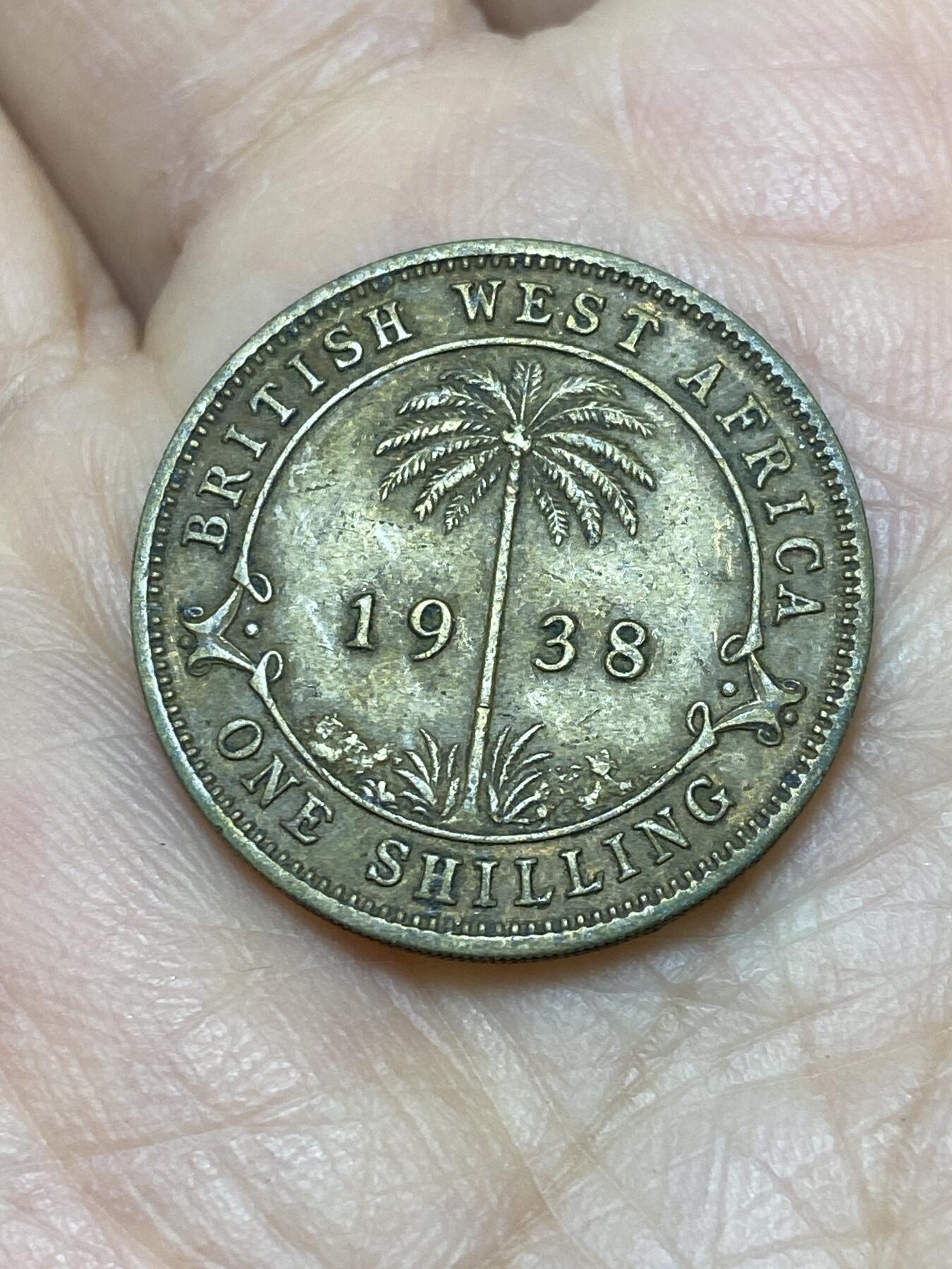 2025年第一百一十九场(总第一百四十五场）外国好品散币(免佣金) 英属西非1938年1先令(乔治六世第一版)