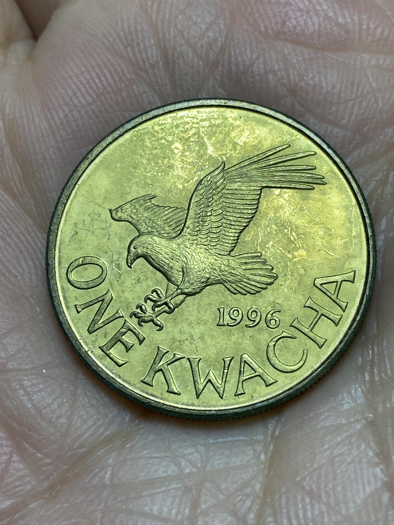 2025年第一百一十九场(总第一百四十五场）外国好品散币(免佣金) 马拉维🇲🇼1996年1克瓦查