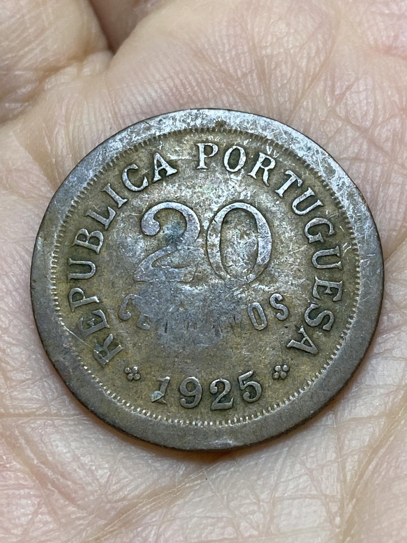 2025年第一百一十九场(总第一百四十五场）外国好品散币(免佣金) 葡萄牙🇵🇹1925年20分