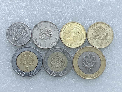 第一海外回流一元起拍收藏 散集专场  第259期 - 摩洛哥硬币 7枚