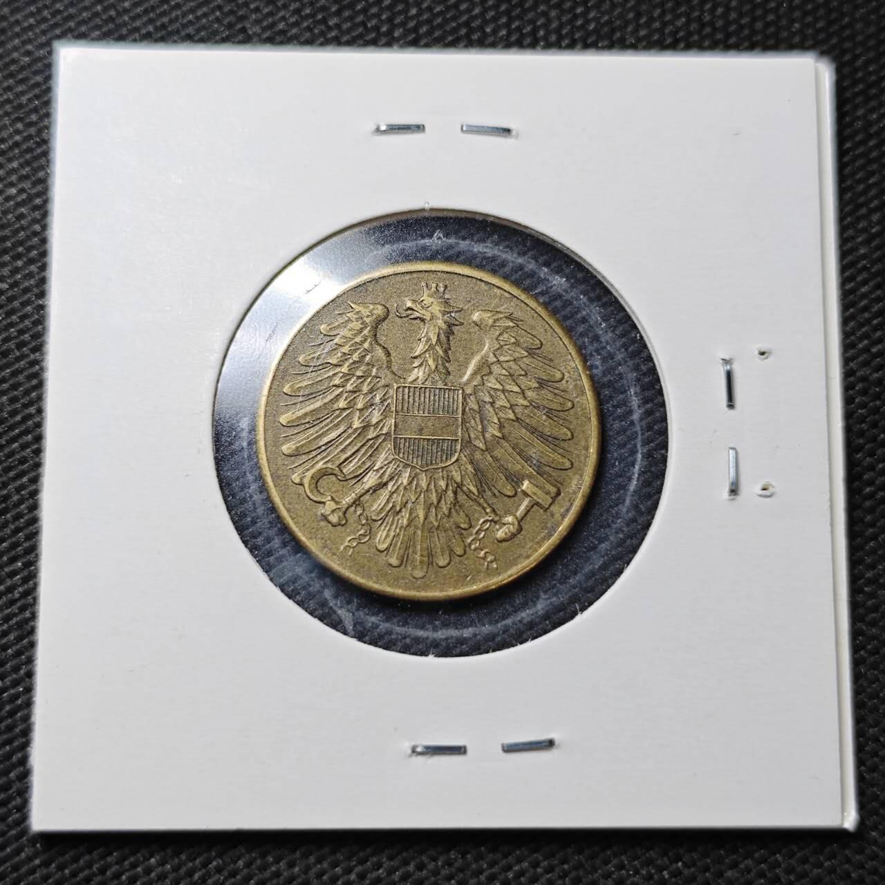 KK钱币收藏小铺  第361场  2月预留时间 周末发货  1954奥地利20格罗申铜币