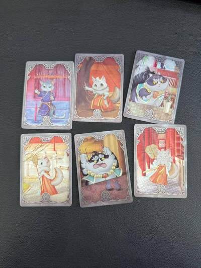 龙虎卡牌第六一场 （无佣金，单场满200元包邮，欢迎送拍） - 普卡6张 喵喵