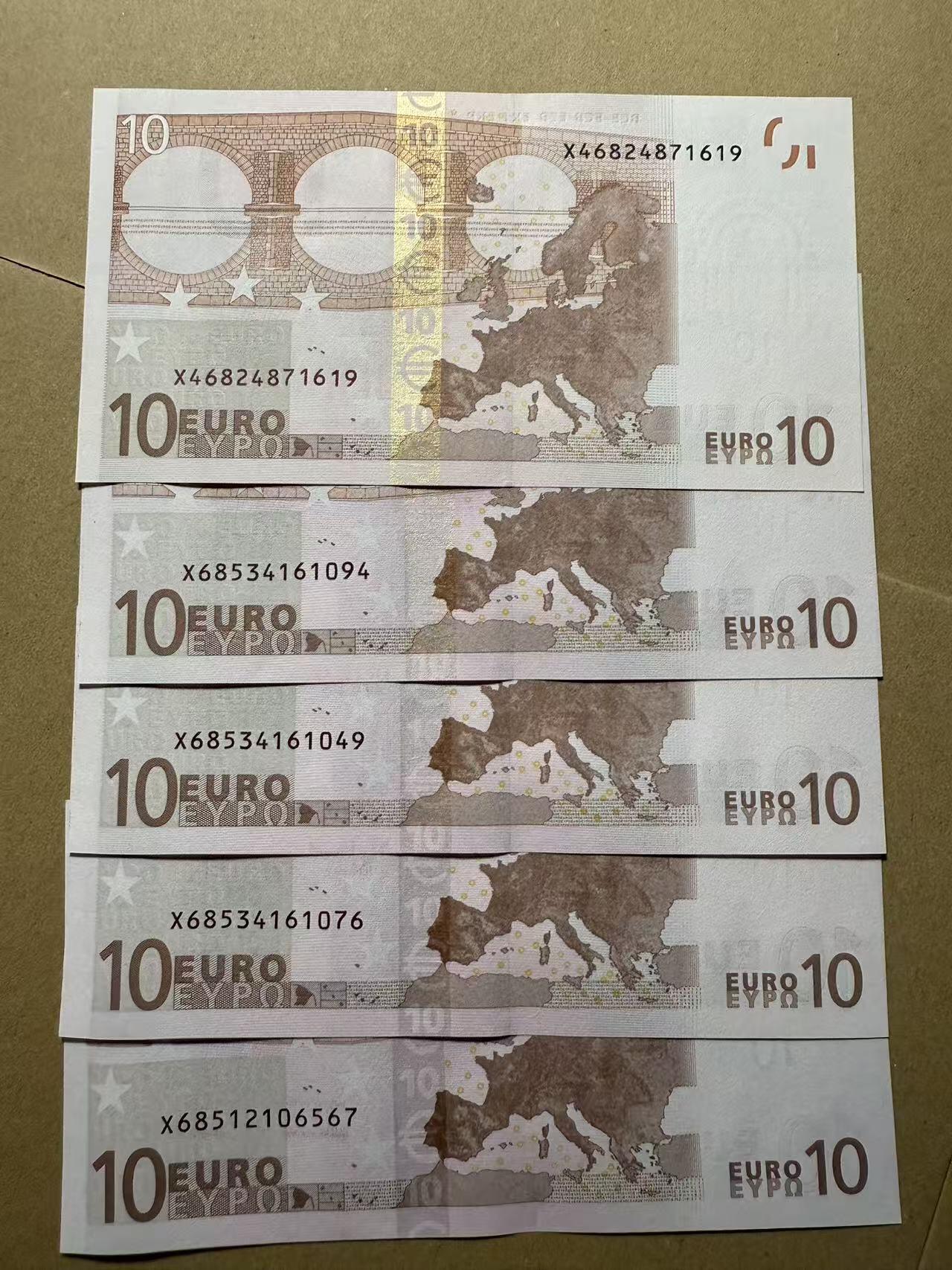 【礼羽收藏】🌏世界钱币拍卖第109期 02年版 德国10欧 5张一起 全新unc