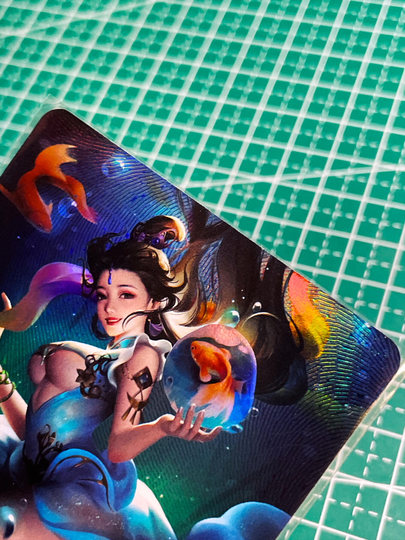 显眼宝35期 佣金1起 10月29日晚20:30截拍  墨卡文创 古风系列卡 西施 共1张 折彩工艺 大卡尺寸 63*88