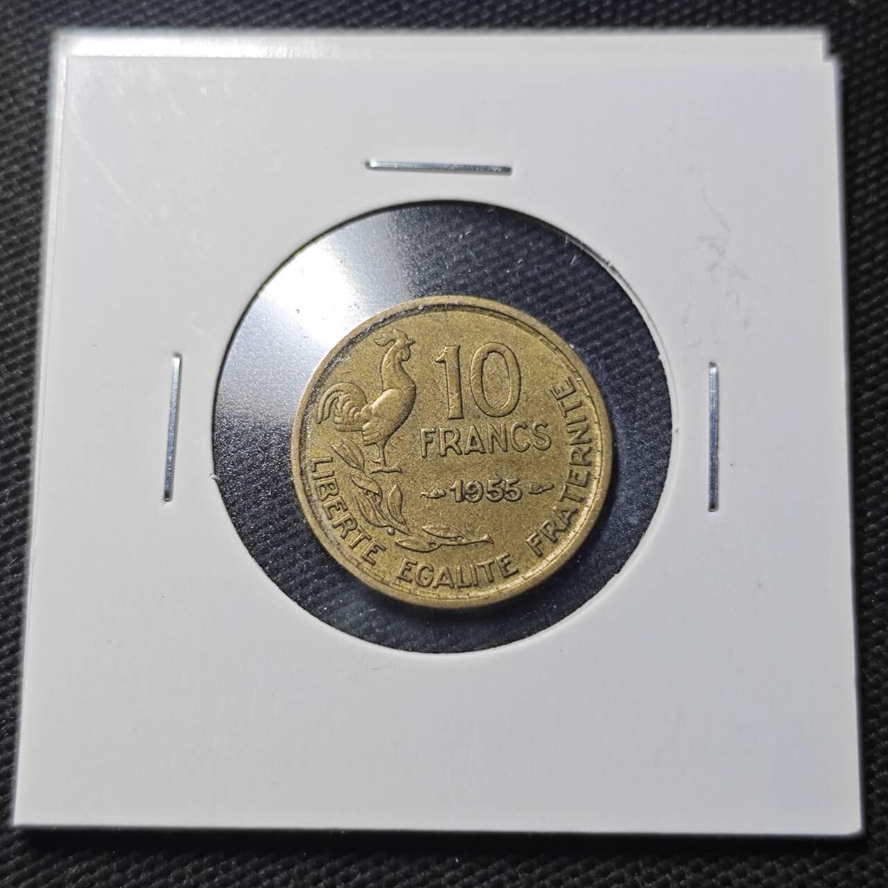 KK钱币收藏小铺  第360场  2月预留时间 周末发货  法国10法郎铜币