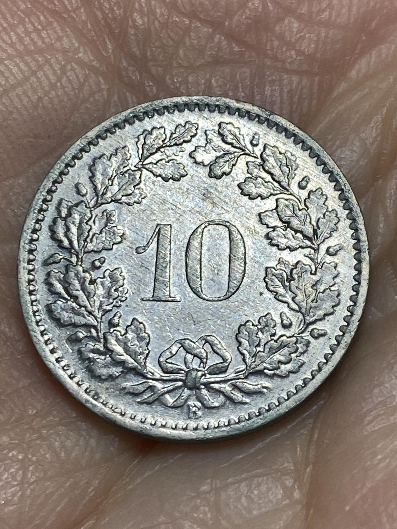 2025年第一百一十九场(总第一百四十五场）外国好品散币(免佣金) 瑞士🇨🇭1965年10分(B标伯尔尼造)