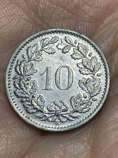 2025年第一百一十九场(总第一百四十五场）外国好品散币(免佣金) - 瑞士🇨🇭1965年10分(B标伯尔尼造)