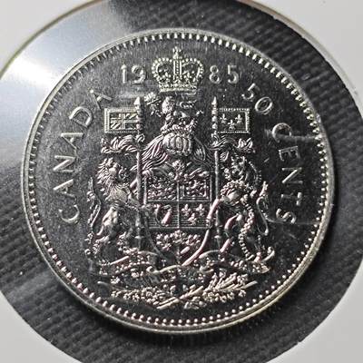 KK钱币收藏小铺  第361场  2月预留时间 周末发货 -  1985加拿大50分精制币