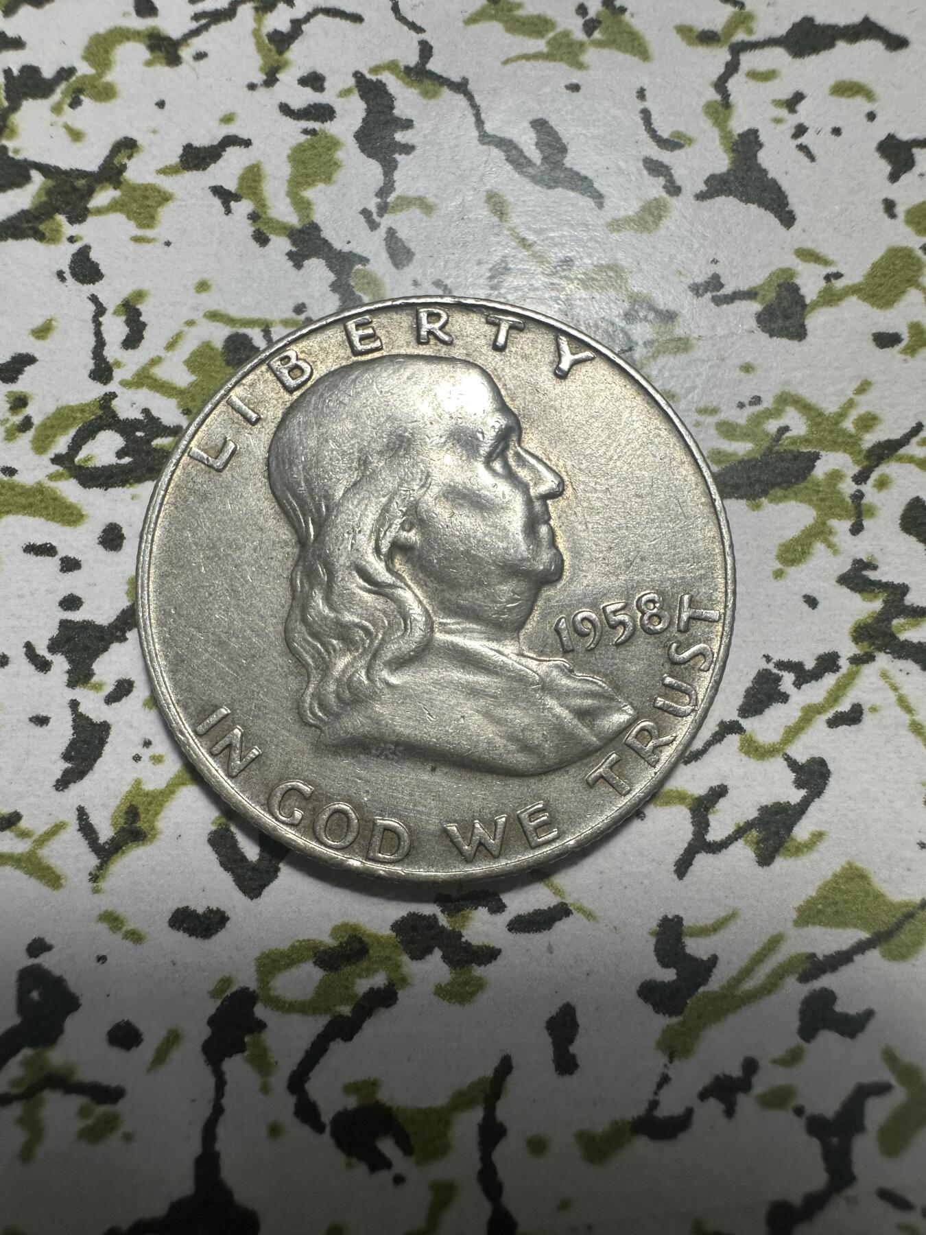 外国钱币，章 美国富兰克林半元银币