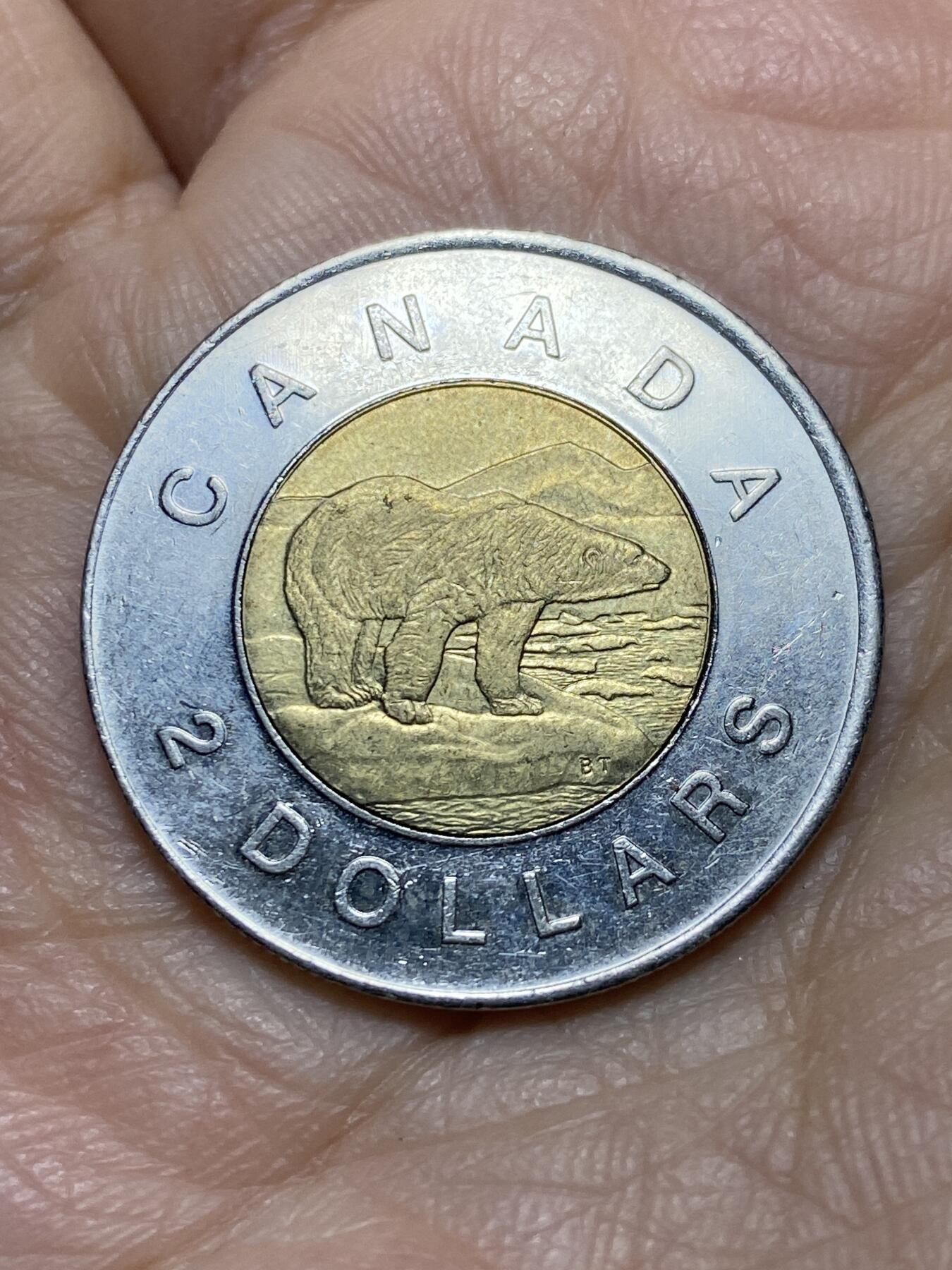 2025年第一百一十九场(总第一百四十五场）外国好品散币(免佣金) 加拿大🇨🇦1996年2元