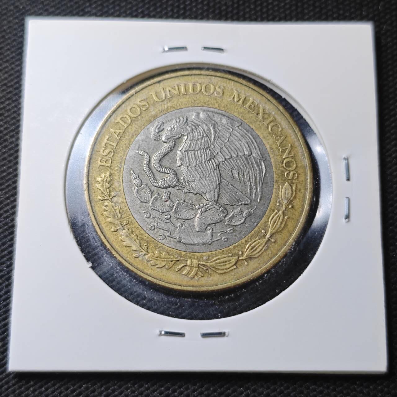 KK钱币收藏小铺  第360场  2月预留时间 周末发货 2000 墨西哥20比索纪念币