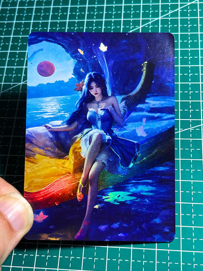 显眼宝35期 佣金1起 10月29日晚20:30截拍  - 热门动漫人物卡牌  姬紫月  1张  彩闪 63*88