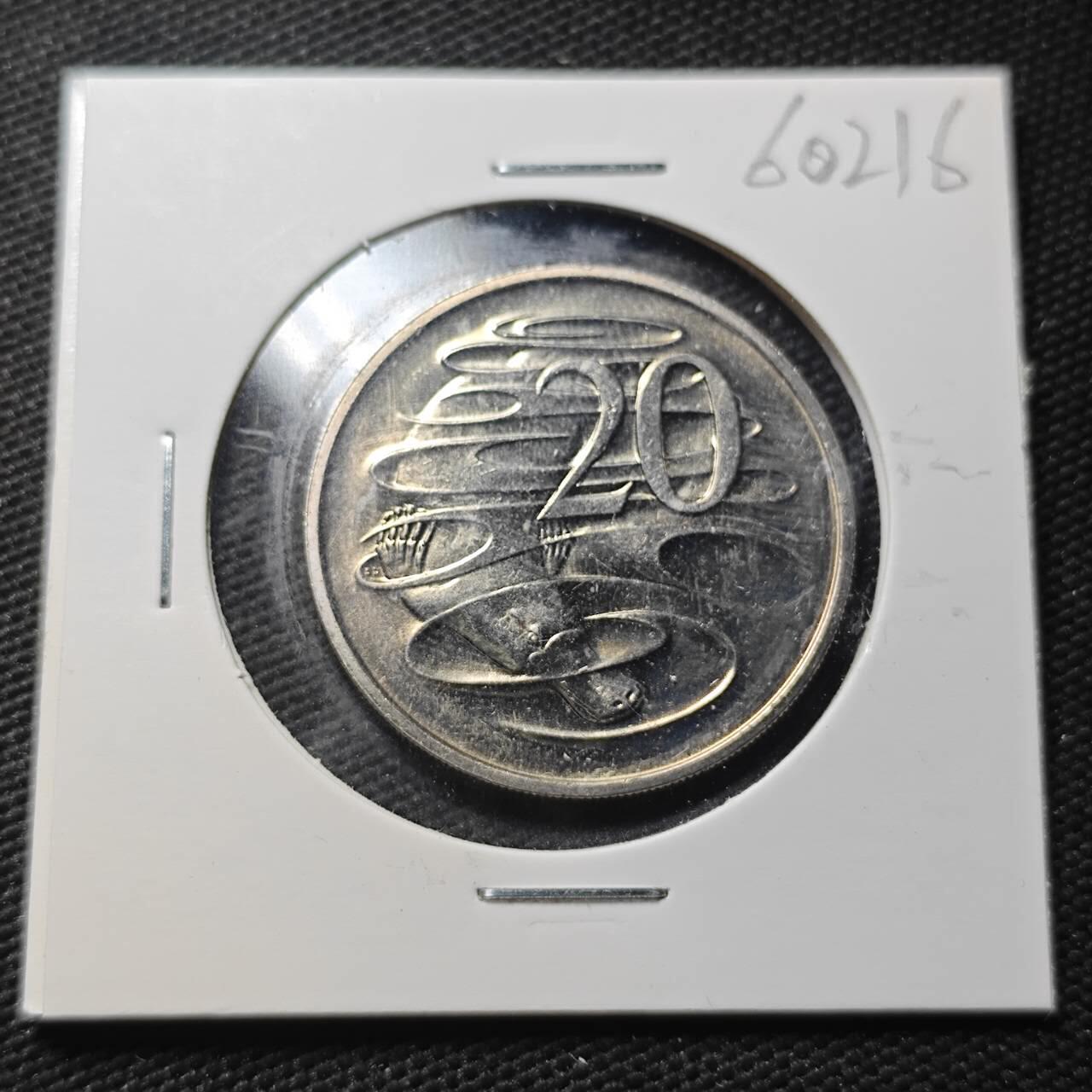 KK钱币收藏小铺  第360场  2月预留时间 周末发货  1984澳大利亚20分 好品