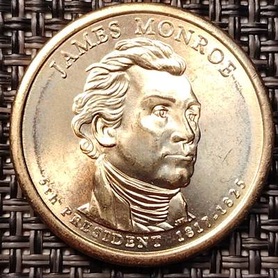 布加迪🐬～世界钱币(上海)🌾第 255 期 /  各国套币和散币 - 美国🇺🇸总统币 第五任 詹姆斯·门罗(18 17-18 25)
