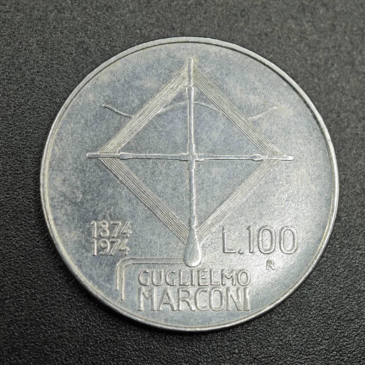 【淘币小摊】实时拍第七百七十九拍   散币场   满百包邮可预留二周 每周一统一发货   意大利1974年100里拉纪念币